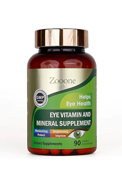 zooone فيتامينات ومعادن متعددة للعين، تُحسّن الإشراق، وتحمي صحة العين، 90 جرعة