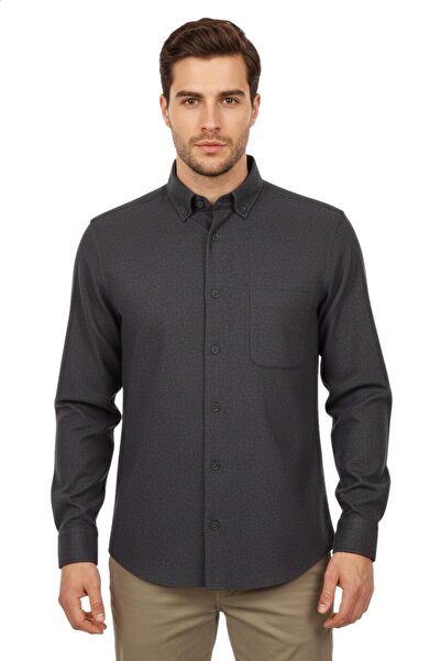 ADVANTE Men's Winter Long Sleeve Single Pocket Shirt Bgl-St04819