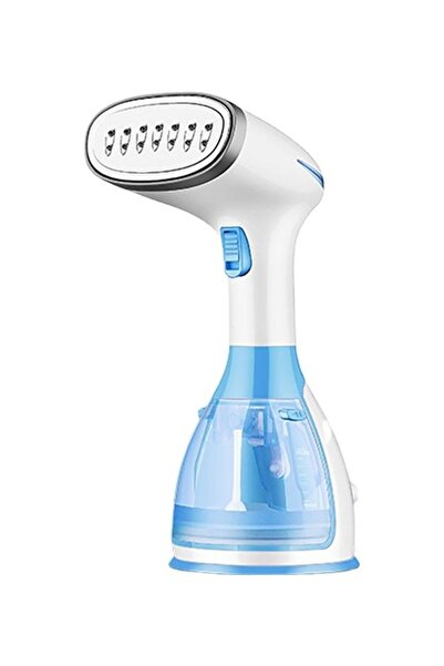 Generic مكواة بخار صغيرة محمولة باليد للملابس 1500 واط CU-141 أبيض/أزرق