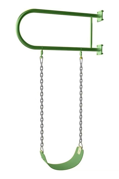 Fitness World Children's swing, iron wall swing with swing seat and chains for outdoor activities