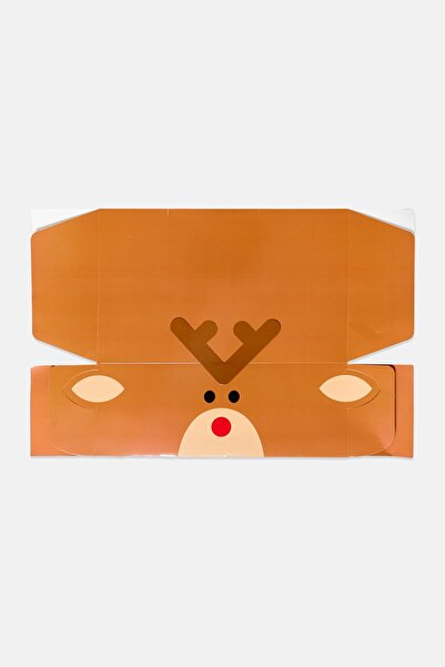 Muy Mucho Reindeer Foldable Box, Brown