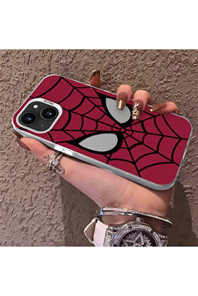 Hontinga حافظة هاتف متوافقة مع آيفون 14 بلس/15 بلس، تصميم العنكبوت مضاد للصدم...