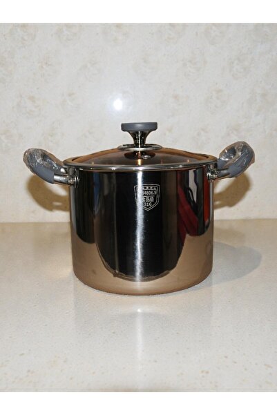 WDA قدر طهي من الفولاذ المقاوم للصدأ بقطر 22 سم مع غطاء زجاجي - قدر طهي عميق ...