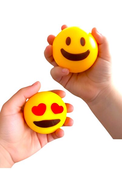 YILDIRIM OYUNCAK Sevimli Emoji Moj Moj Gülen Yüz Kalp Göz Sevimli MojMoj 6 Cm...