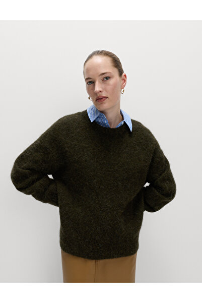 Marks & Spencer Alpaka Karışımlı Dokulu Rahat Kesim Kazak