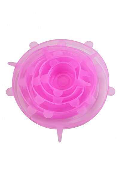 HALAMODO Set of 6 Reusable Food Lids Stretch Silicone Lids Fit Various Sizes ...