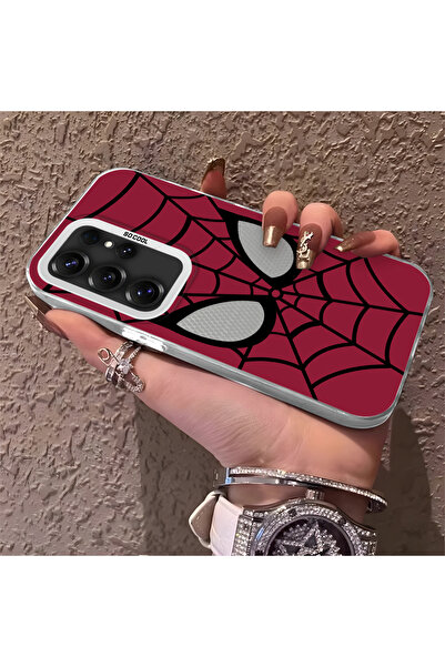 Hontinga حافظة هاتف متوافقة مع سامسونج جالاكسي إس25 ألترا، تصميم العنكبوت، مض...