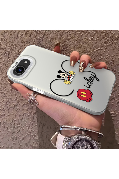 Hontinga حافظة هاتف متوافقة مع آيفون 16e بتصميم ميكي مضادة للصدمات وحماية للك...