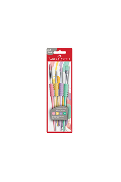 Faber Castell Faber-Castell Fırça Soft Touch Pastel 4 Lü