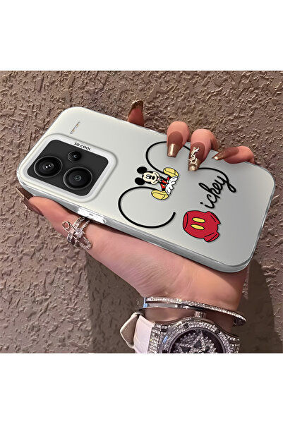 Hontinga Xiaomi Redmi Note 13 Pro Plus+ 5G Uyumlu Telefon Kılıfı Mickey Darbe...