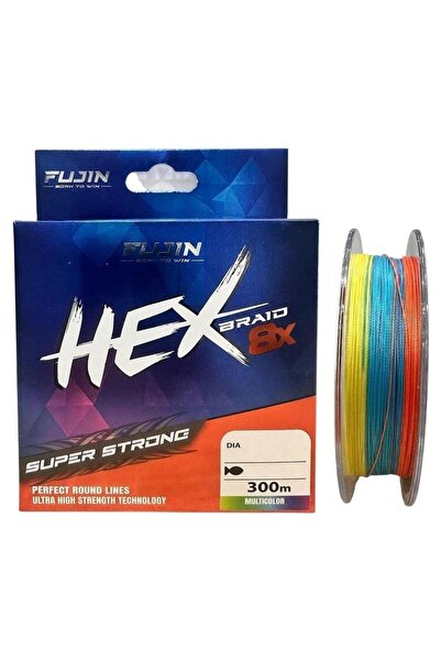 Fujin Hex Braid 8x 300mt Multicolor PE İp Misina