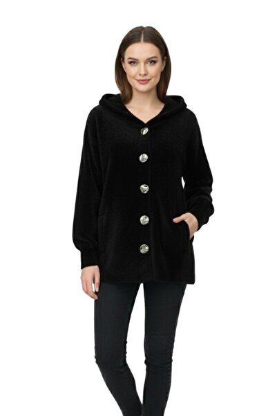 lavella Women's Hooded Sports Buttoned Knitwear Bearded Cardigan Bgl-St05073