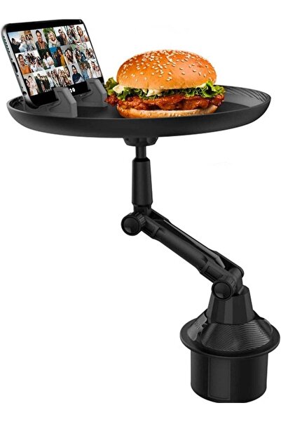 Beauenty Car Cup Holder Tray for Car Adjustable Car Tray Table