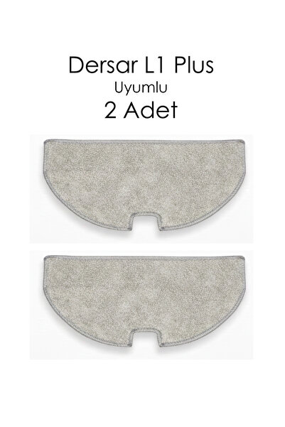 Dersar L1 Plus Robot Süpürge Uyumlu Yedek Mop Bezi Mikrofiber 2 Adet