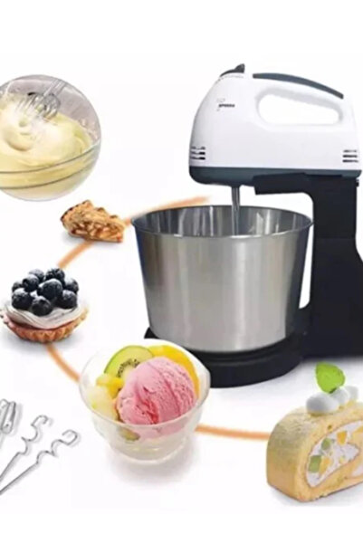 OEM Mixer with Stainless Steel Bowl, 350 W, 7 Speeds, 2 Beaters, 2 Spirals