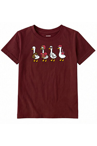 Colermi Cotton Fabric Children's T-Shirt – Sportsmen Geese Printed