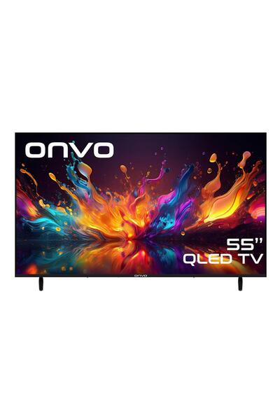 ONVO 55VQ90F3UA 55inc 140 cm 4K UHD Frameless Google Smart QLED TV,Uydu Alıcılı