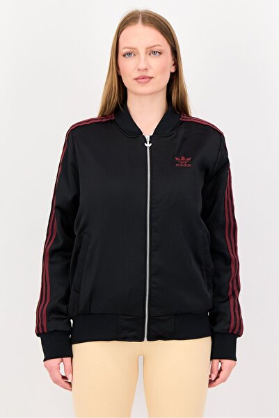 adidas Women Sportswear Fit Long Sleeve Outdoor Jacket, Black
