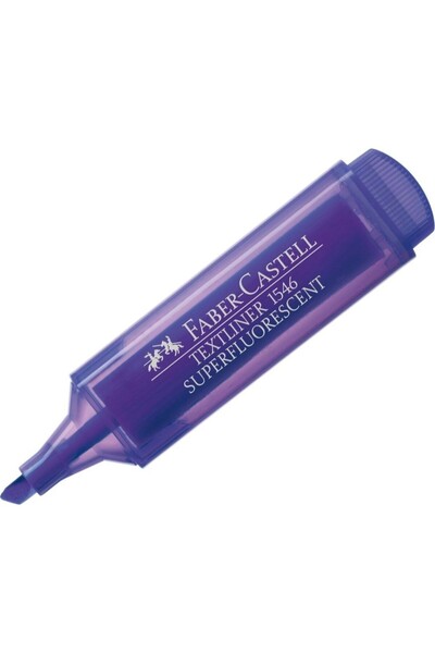 Faber Castell قلم تحديد فابر كاستل بجسم شفاف أرجواني 1546 (عبوة من 10 قطع)