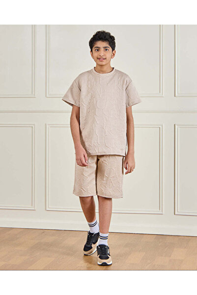 REDTAG Senior Boys Beige Casual Set (2 Piece)