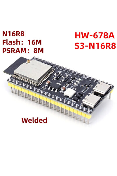 Choice3 لوحة تطوير ESP32 S3 الملحومة S3 N16R8 ESP32-S3-DevKitC-1 وحدة بلوتوث 2.4 جيجا هرتز واي فاي لأردو
