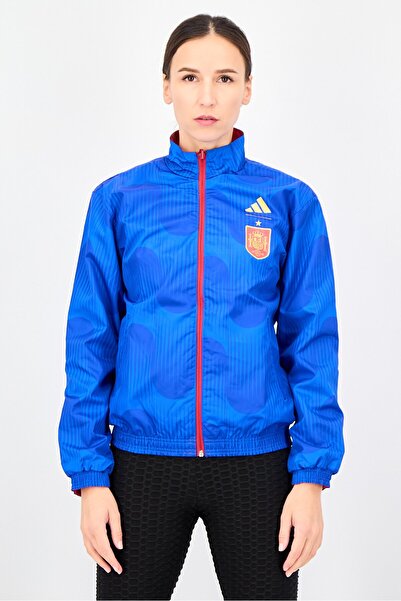 adidas Women Reversible Royal Spanish Football Federation Track Jacket, Multi...
