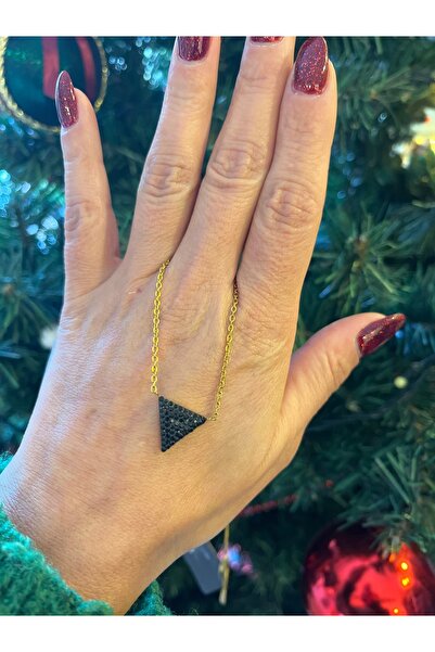 gozdeasutayaccessory Triangle Steel Necklace