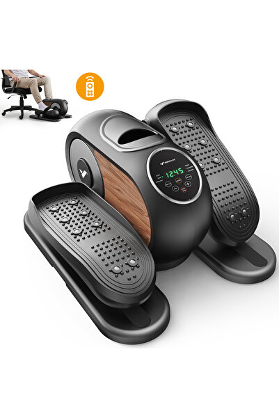 merach جهاز تمارين بيضاوي الشكل يُوضع تحت المكتب، 12 سرعة قابلة للتعديل وجهاز تحكم عن بعد