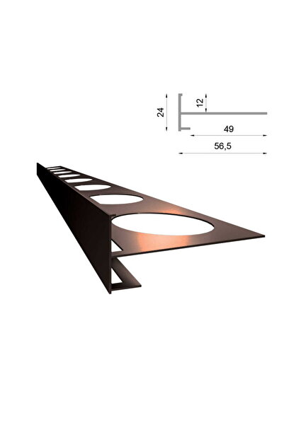 Renoplast Profil pentru scări SC1 RENOPLAST, bronz RAL 8019