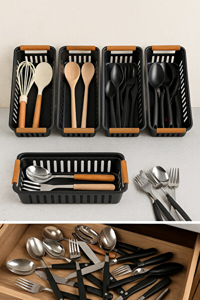 Mim Life 6-Piece Modular Cutlery Set - Kitchen Organizer Drawer Organizer Kni...
