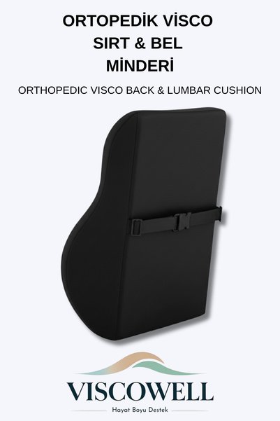 ViscoWell Orthopedic Back & Lumbar Cushion Orthopedic Lumbar Cushion 100% Visco Support Cushion