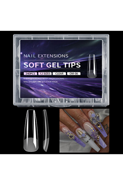 Choice BMS06 أطراف أظافر صناعية فاخرة، جل ناعم، كبسولات شبه لامعة، لون لوزي، ...