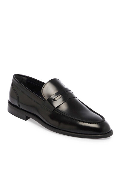 Tergan Siyah Hakiki Deri Erkek Klasik Ayakkabı - E25S1AY57573-A35