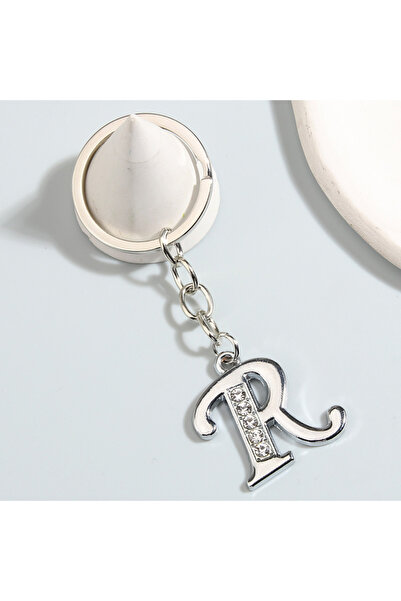 Choice سلسلة مفاتيح معدنية E5072، تتضمن 26 حرفًا كبيرًا، مناسبة للنساء والرجال، وحقائب اليد.