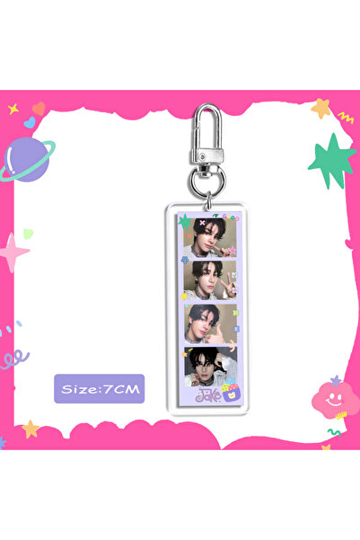 Choice TKEN19-4 Kpop سلسلة مفاتيح مصنوعة من الأكريليك الرغبة إطلاق العنان لألبوم JUNGWON HEESEUNG JAKE Ni-ki SUNGHOON SUNOO Jay K