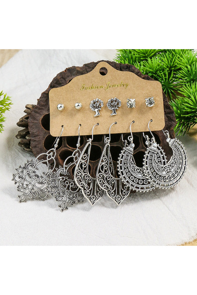 Choice C62305001-2 Boho Ethnic Pendant/Round Earrings for Women Fashion Vinta...