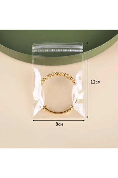 Choice 100 قطعة، 8×12 سم، أكياس بسحاب سميكة، 100/50 قطعة، أكياس شفافة من مادة...