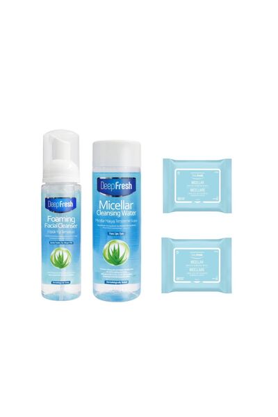 Deep Fresh Set ingrijire ten Deep Fresh: Apa micelara 200 ml, Spuma curatare ...