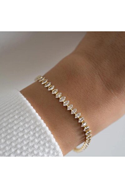 Choice 2.5 سوار تنس مرصع بالزركون المكعب اللامع للنساء، فاخر ورقيق، قابل للتك...