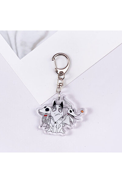 Miniso 5 cm 4 Disney Tim Burton's Corpse Bride Cute Acrylic Keychain Accessor...