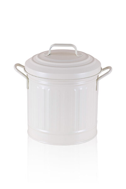 The Mia Tezgah Üstü Çöp Kovası 4 lt Krem