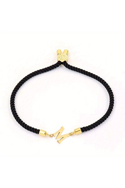 Choice سوار من الخرز الأسود على شكل حرف M، قطعة واحدة، سوار يدوي كلاسيكي بسيط...