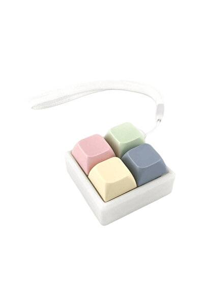 Choice Square-White Relaxing 2/3/4 Keys Finger Keyboard Key Button Stress Rel...