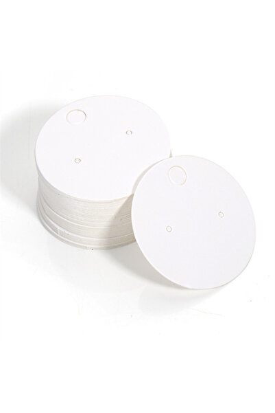 Choice ١٠٠ بطاقة بيضاء مستديرة، ١٠٠ قطعة، حواف متقاطعة، ٤.٥ × ٣.٢ سم، كرتون ت...