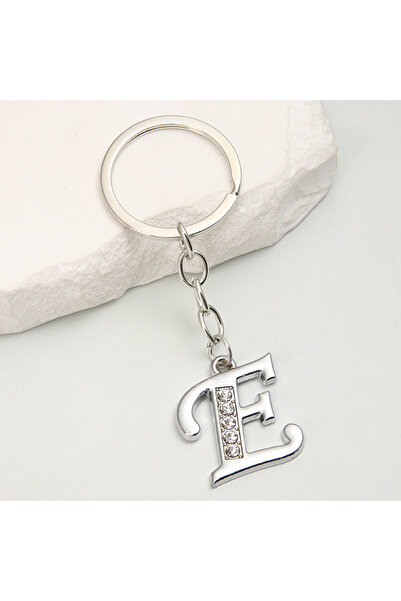 Choice E6128 Metal Keychain A-Z Initial Key Ring 26 Capital Letter Key Chains...