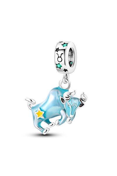 Choice KTC756-4 فضة عيار 925، 12 تعليقة مضيئة على شكل أبراج، تناسب الأساور ال...