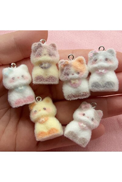 Choice 7-10 قطع من سلاسل مفاتيح قطط القهوة ثلاثية الأبعاد اللطيفة المصنوعة من...