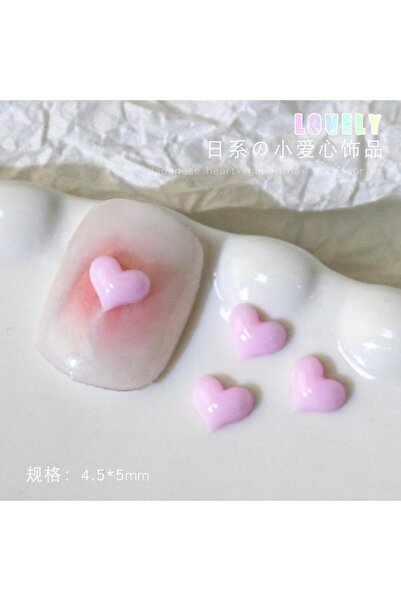 Choice 500 قطعة من زينة الأظافر على شكل قلب بلون الماكرون - إكسسوارات فن الأظ...