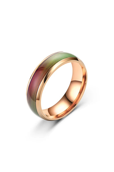 Choice خواتم من الفولاذ المقاوم للصدأ متغيرة اللون مقاس 6 × 4 × 6 مم للنساء، ...