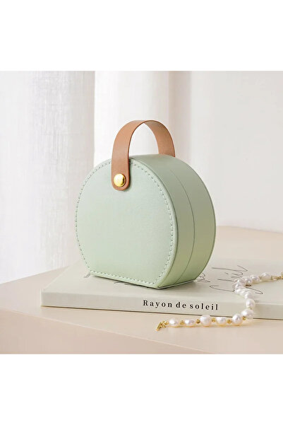 Choice منظم مجوهرات صغير باللون الأخضر، صناديق عرض مجوهرات للسفر، أقراط، قلاد...